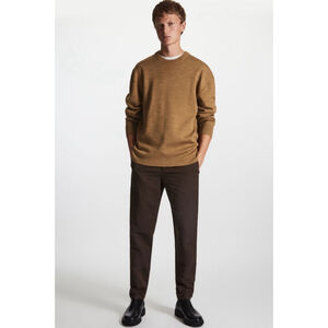 COS Mens Crew Neck Relaxed Fit Merino Wool Sweater Size Large Academia Preppy
